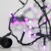 100 Χριστουγεννιάτικα λαμπάκια LED με επέκταση και μετασχηματιστή εκατό σε σειρά με μωβ φως | Eurolamp | 600-11334